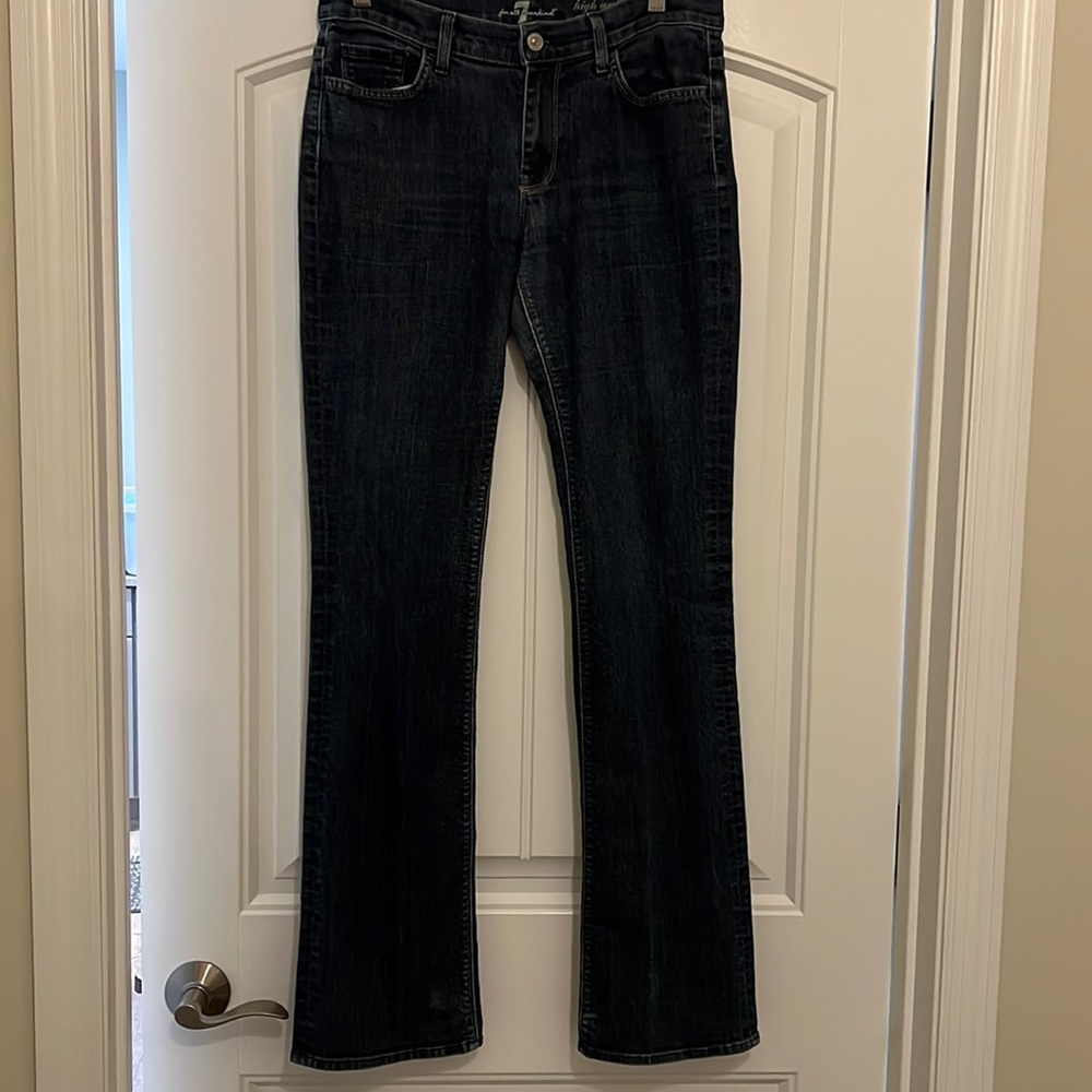 7 For All Mankind boot cut jeans.